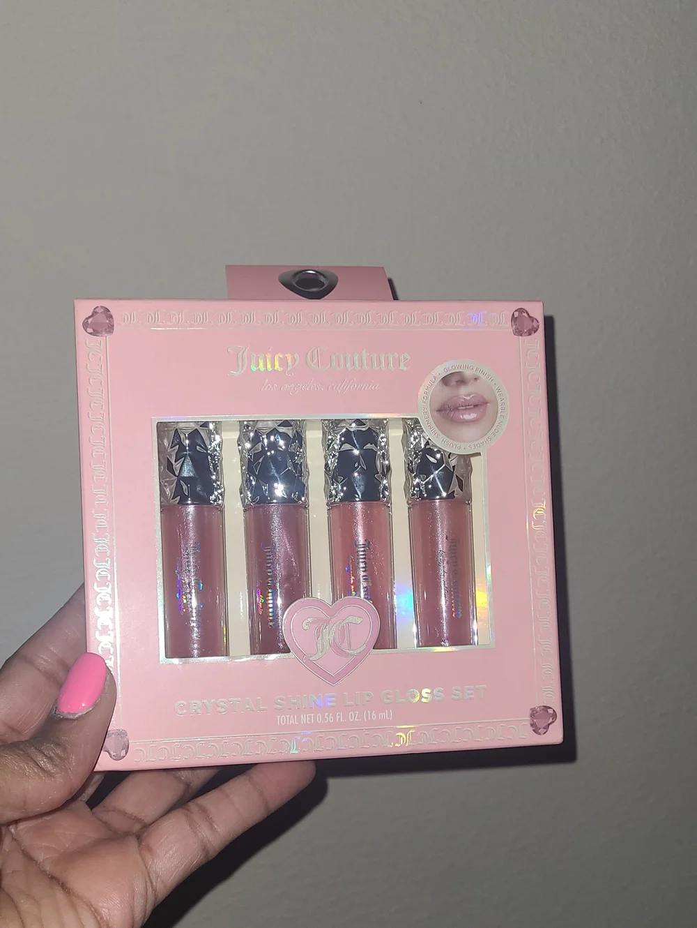 Juicy Couture Crystal Shine Lip Gloss Quartet - Pink Set